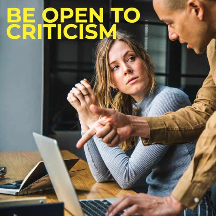 listen constructive criticism