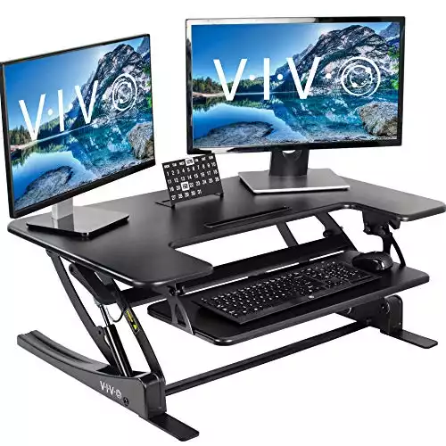 VIVO Adjustable Stand up Desk Dual Monitor